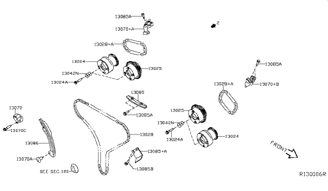 2016 Infiniti QX60 Gas Camshaft & Valve Mechanism Diagram 4