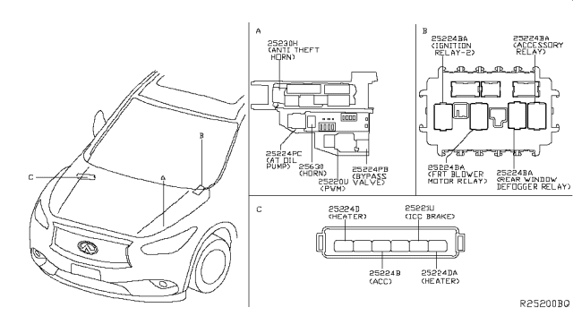 2017 Infiniti QX60 Hybrid Relay Diagram 3