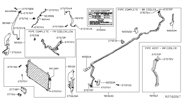 2014 Infiniti QX60 Hose-Flexible,Low Diagram for 92480-3JV0A