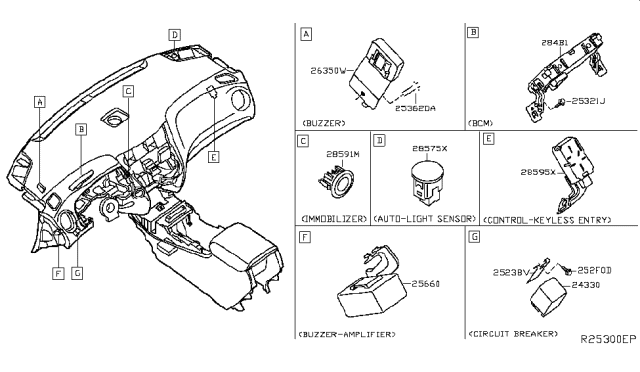 2014 Infiniti QX60 Hybrid Electrical Unit Diagram 8