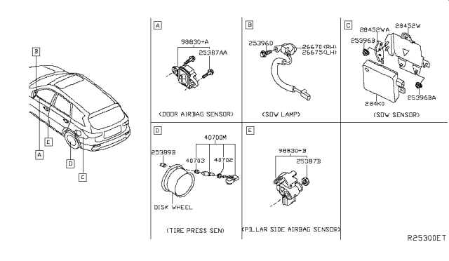 2014 Infiniti QX60 Hybrid Electrical Unit Diagram 1