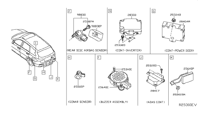 2014 Infiniti QX60 Hybrid Electrical Unit Diagram 2