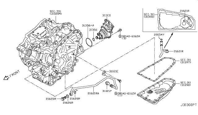 2014 Infiniti QX60 Hybrid Oil Pump Diagram 1