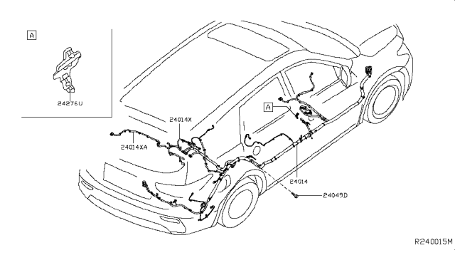 2016 Infiniti QX60 Harness-Chassis Diagram for 24027-3JV0B