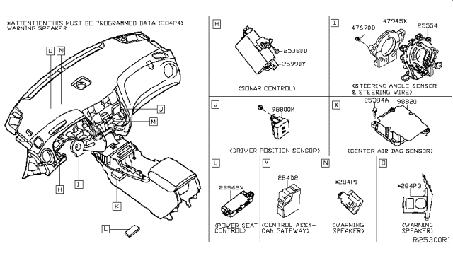 2016 Infiniti QX60 Hybrid Electrical Unit Diagram 15