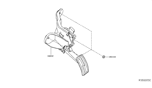 2016 Infiniti QX60 Accelerator Linkage Diagram 1