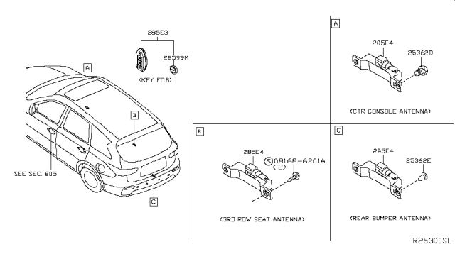 2014 Infiniti QX60 Hybrid Electrical Unit Diagram 7