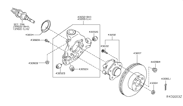 2014 Infiniti QX60 Hybrid Rear Axle Diagram 1