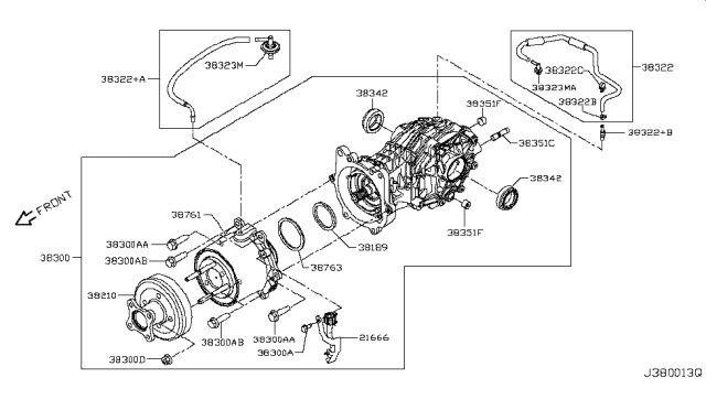 2017 Infiniti QX60 Hybrid Rear Final Drive Diagram