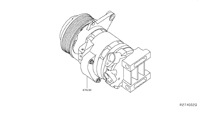2016 Infiniti QX60 Hybrid Compressor Diagram