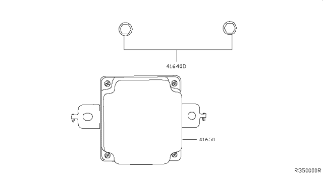 2016 Infiniti QX60 Hybrid Transfer Control Parts Diagram