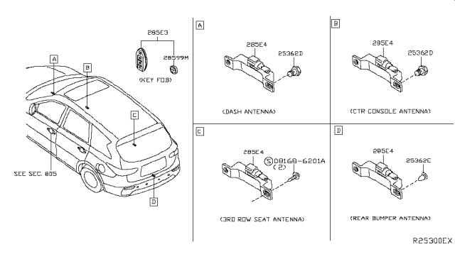 2014 Infiniti QX60 Hybrid Electrical Unit Diagram 6