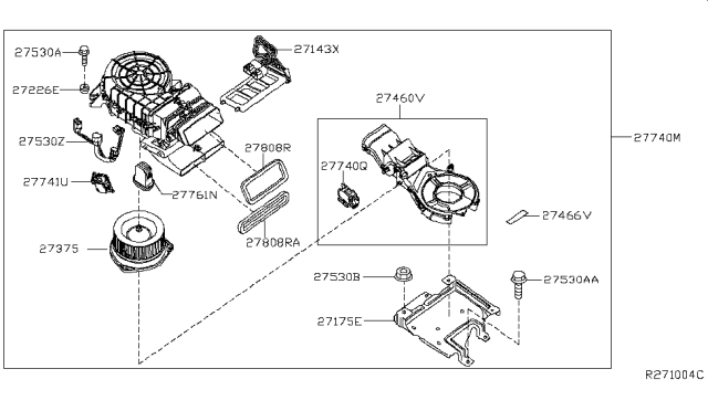 2017 Infiniti QX60 Hybrid Cooling Unit Diagram 2