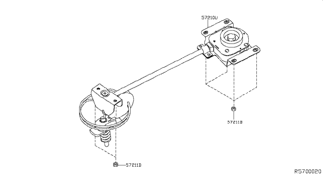 2014 Infiniti QX60 Hybrid Spare Tire Hanger Diagram