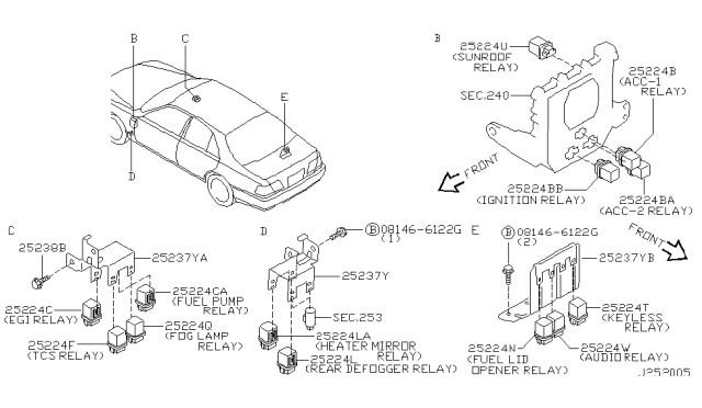 2000 Infiniti Q45 Relay Diagram 2