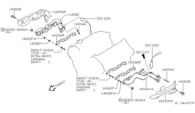 1998 Infiniti Q45 Manifold Diagram 1