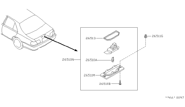 2000 Infiniti Q45 License Plate Lamp Diagram