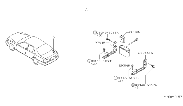 1999 Infiniti Q45 Audio & Visual Diagram 2