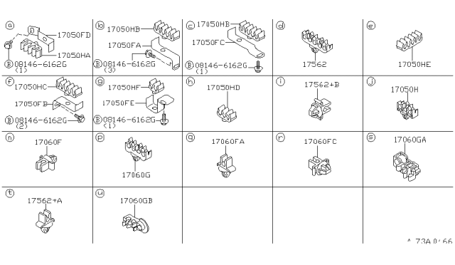 1997 Infiniti Q45 INSULATOR-Fuel Tube No 2 Diagram for 01561-00341