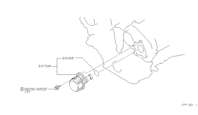 2001 Infiniti Q45 CAMSHAFT Position Sensor Diagram for 23731-6P000
