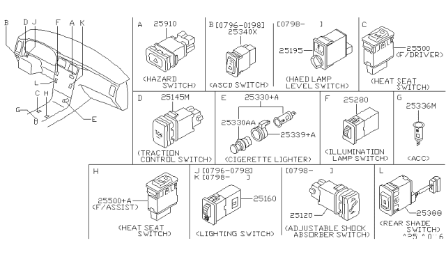 1998 Infiniti Q45 Switch Diagram 3
