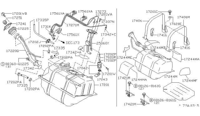 1999 Infiniti Q45 Fuel Tank Diagram 2