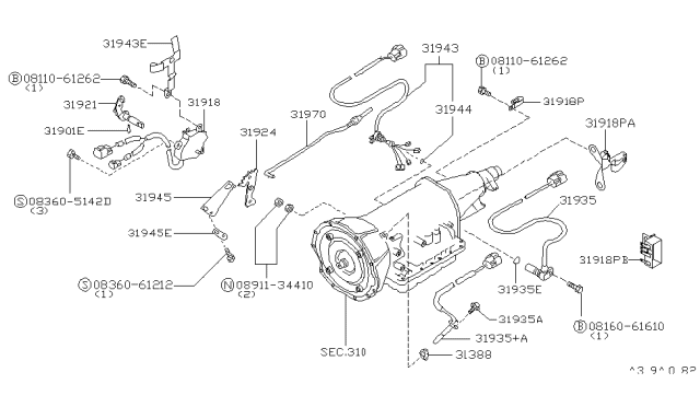 1997 Infiniti Q45 Control Switch & System Diagram