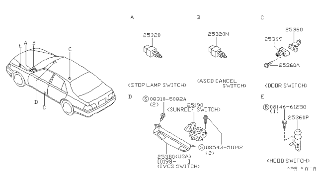 2000 Infiniti Q45 Switch Diagram 1