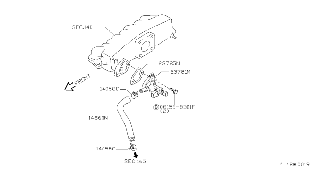 2001 Infiniti Q45 Secondary Air System Diagram