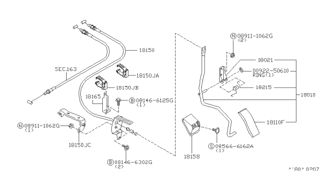 1998 Infiniti Q45 Accelerator Linkage Diagram