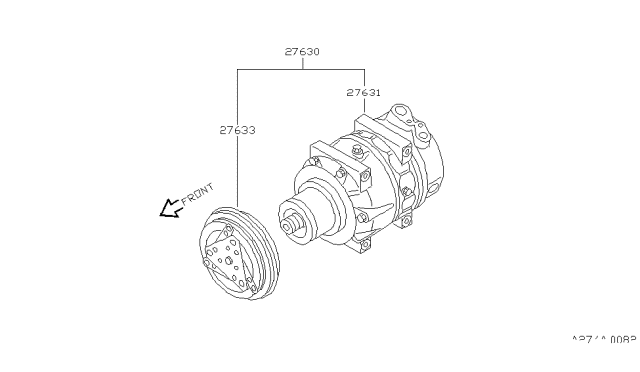 1998 Infiniti Q45 Clutch-Assembly Diagram for 92660-6P300