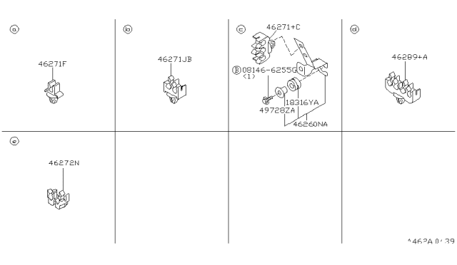 1997 Infiniti Q45 Brake Piping & Control Diagram 1