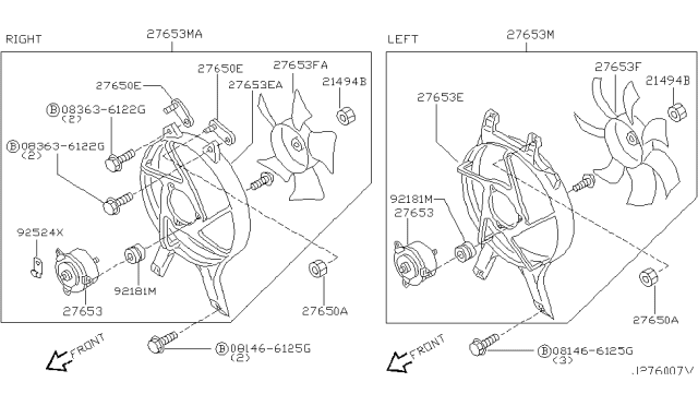 1999 Infiniti Q45 Condenser,Liquid Tank & Piping Diagram 2