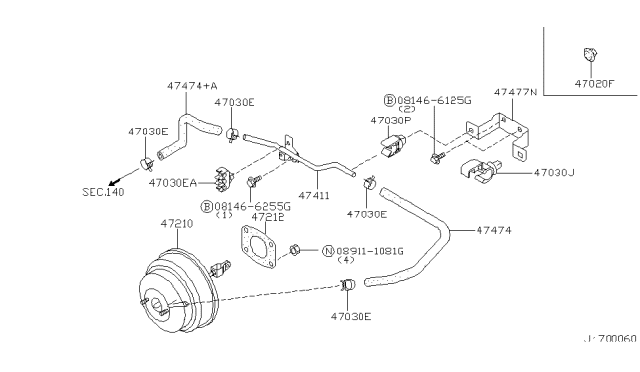 1999 Infiniti Q45 Brake Servo &             Servo Control Diagram 2