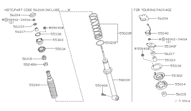 2001 Infiniti Q45 Rear Suspension Diagram 1