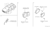 Diagram for 2000 Infiniti QX4 Car Speakers - 28148-0W000