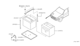 Diagram for 1997 Infiniti QX4 Battery Tray - 24428-60L00