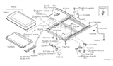 Diagram for Infiniti QX4 Sunroof - 91210-1W200