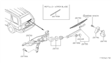 Diagram for 1998 Infiniti QX4 Wiper Arm - 28780-0W000