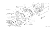 Diagram for Infiniti QX4 Timing Cover - 13502-0W005