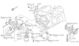 Diagram for Infiniti I30 Oil Filter - 15208-65F00