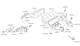 Diagram for Infiniti Exhaust Manifold Gasket - 14036-0W000