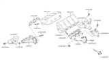 Diagram for Infiniti Exhaust Manifold Gasket - 14036-4W000