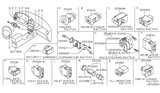 Diagram for 1998 Infiniti QX4 Cruise Control Switch - 25551-0W003