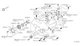 Diagram for 1998 Infiniti Q45 Fan Clutch - 21082-6P003