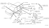 Diagram for Infiniti QX80 Body Mount Hole Plug - 64899-CR000