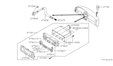 Diagram for 1998 Infiniti QX4 Blower Control Switches - 27500-1W600