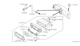 Diagram for 1997 Infiniti QX4 Climate Control Module - 27500-1W600