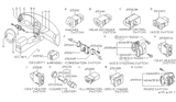 Diagram for 1998 Infiniti Q45 Cruise Control Switch - 25340-40U00