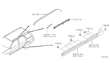 Diagram for 1997 Infiniti QX4 Door Moldings - 82870-1W307